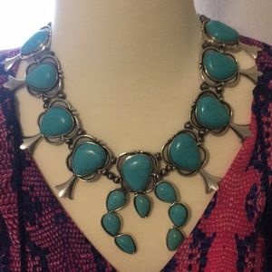 Faux Squash Blossom Necklace Set